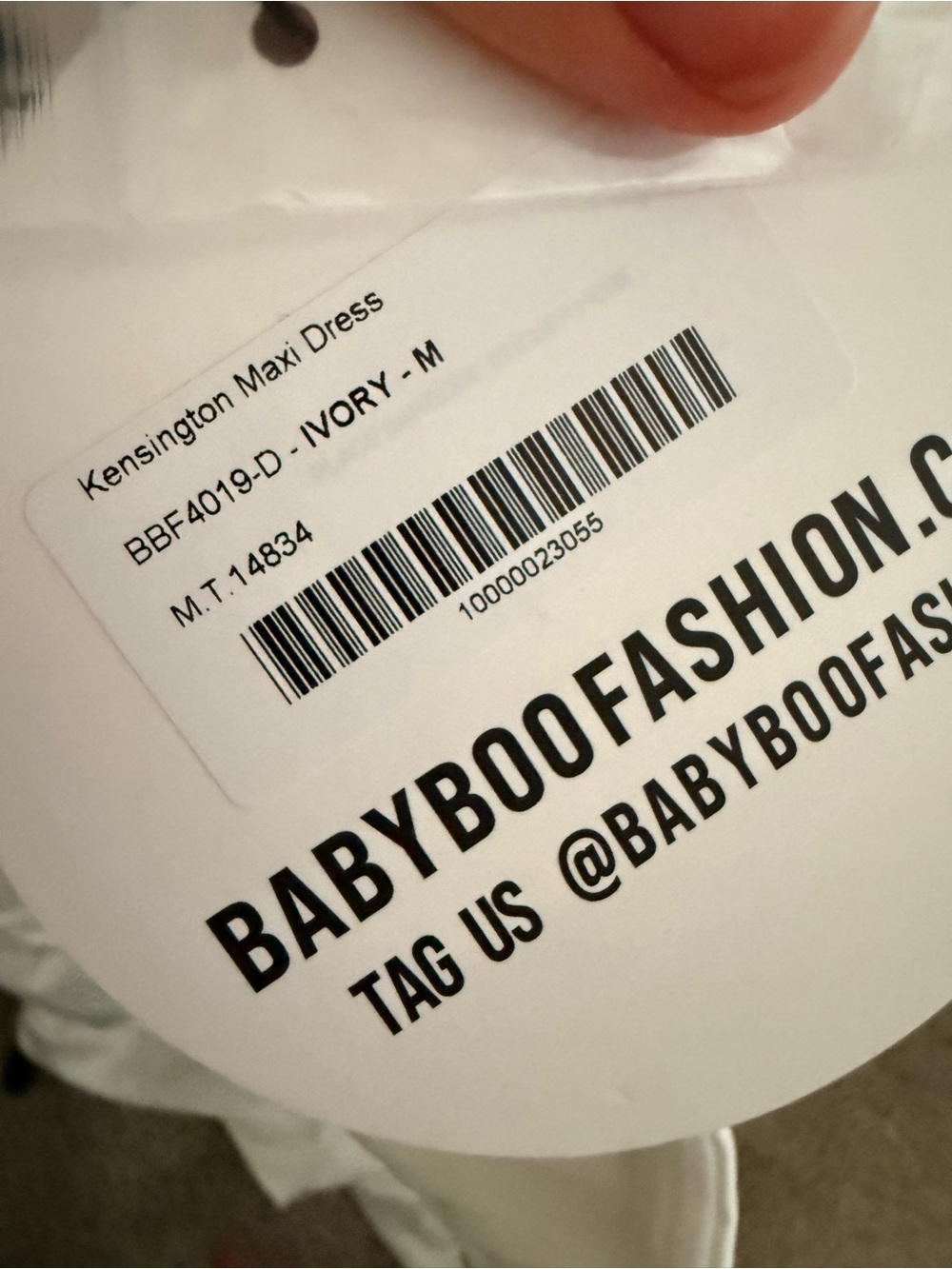 NWT Babyboo Kensington Satin Bridal Maxi Long Dress Ivory Dress Size Women’s M - Picture 7 of 7